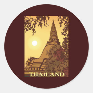 Thailand Runder Aufkleber