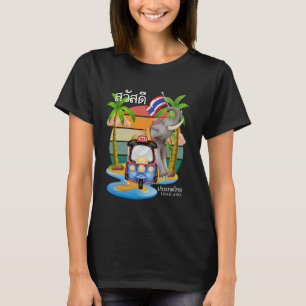 Thailand Sawasdee Thai Travel Thai Urlaub Sommer T-Shirt