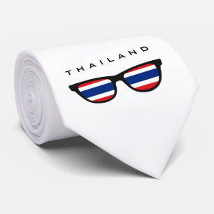 Thailand schattiert kundenspezifischen Text u. Krawatte