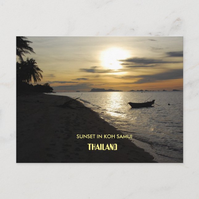 Thailand - schwimmende Postkarte (Vorderseite)
