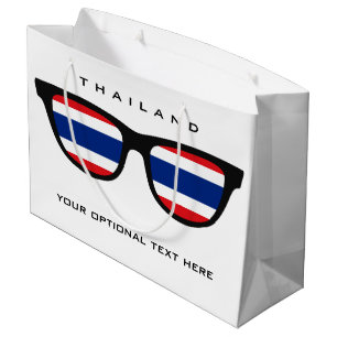 Thailand Shades benutzerdefinierte Text- und Farbg Große Geschenktüte