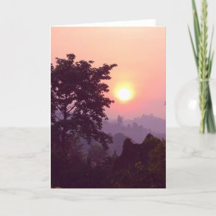 Thailand Sunrise Card Karte