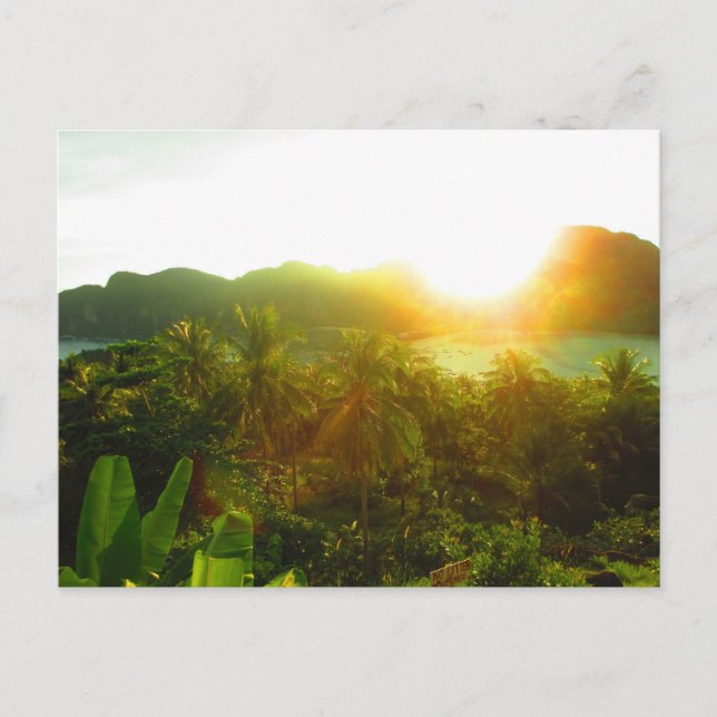 Thailand Sunset Post Card Postkarte (Vorderseite)