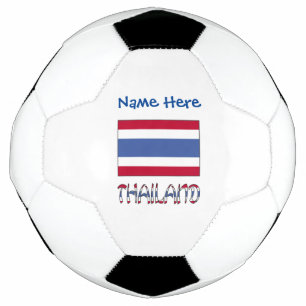 Thailand Thai Flagge Blau Personalisierter Name Fußball