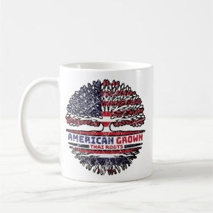 Thailand Thai USA USA Vereinigte Staaten Tree Kaffeetasse