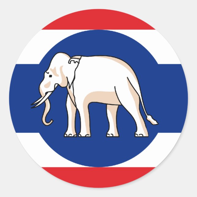 Thailand, Thailand Runder Aufkleber (Vorderseite)
