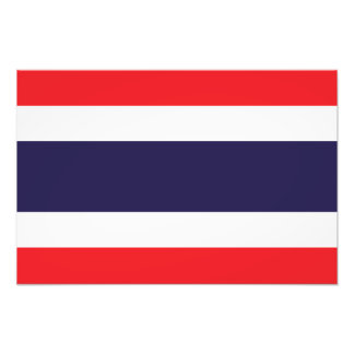 Thailand - Thailändische Flagge Fotodruck
