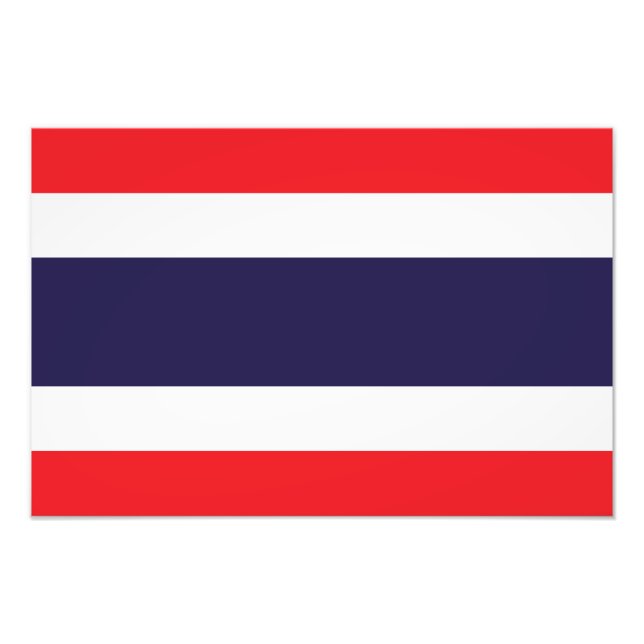 Thailand - Thailändische Flagge Fotodruck (Vorne)