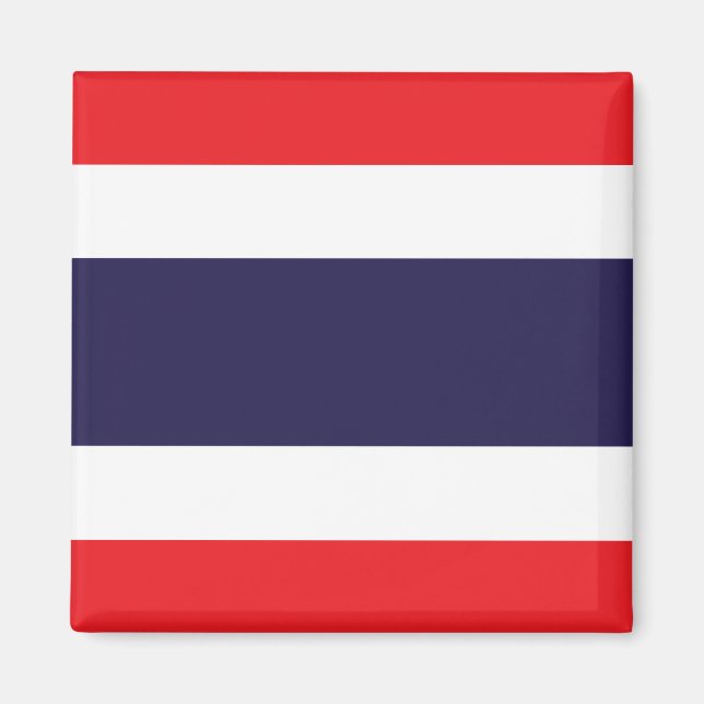 Thailand - Thailändische Flagge Magnet (Vorne)