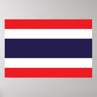Thailand - Thailändische Flagge Poster