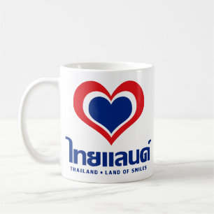 Thailand ♦ thailändische Sprachskript ♦ der Kaffeetasse