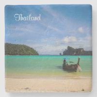Thailand Travel Beach Foto mit Fischerboot