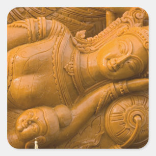 Thailand, Ubon Ratchathani, Candle Festival, 3 Quadratischer Aufkleber