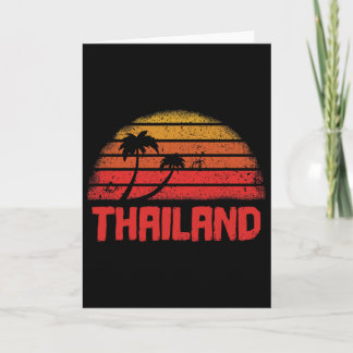 Thailand Vintage Retro 70er Jahre Throwback  Karte