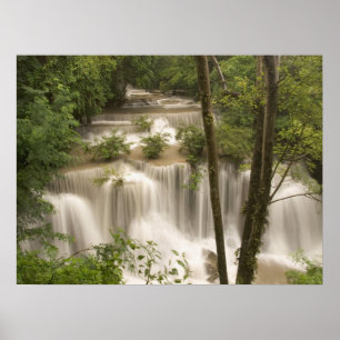 Thailand, Wasserfall Huai Mae Khamin Poster