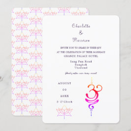 Thailand Wedding Destination Einladung