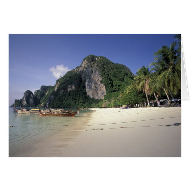 Thaïlande, mer d'Andaman, île de Ko Phi Phi, plage (Devant horizontal)