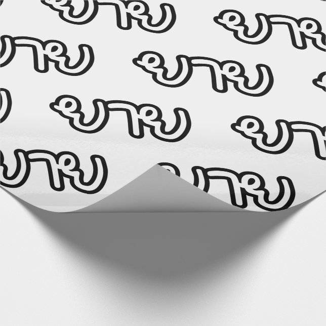 Thailändisch (mütterlich) Großmutter - ย า ย / Yai Geschenkpapier (Ecke)