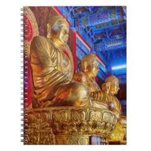 Thailändische China-Buddha-Bildstatue Notizblock