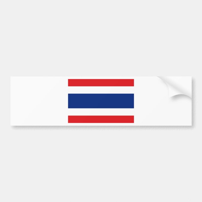 Thailändische Flagge Autoaufkleber (Vorne)