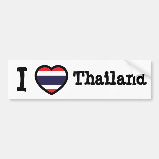 Thailändische Flagge Autoaufkleber (Vorne)