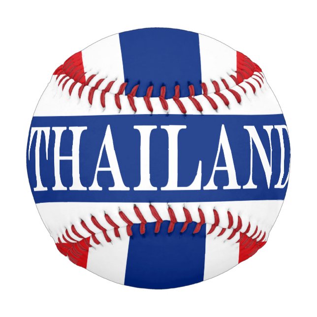 Thailändische Flagge Baseball (Rückseite)