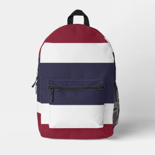 Thailändische Flagge Bedruckter Rucksack