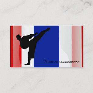Thailändische Flagge der Kampfkunst Visitenkarte