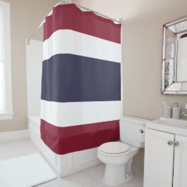 Thailändische Flagge Duschvorhang