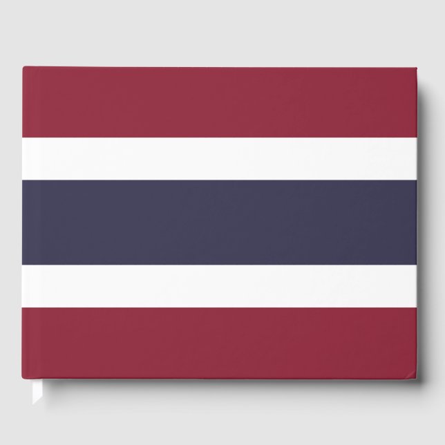 Thailändische Flagge Gästebuch (Vorderseite)