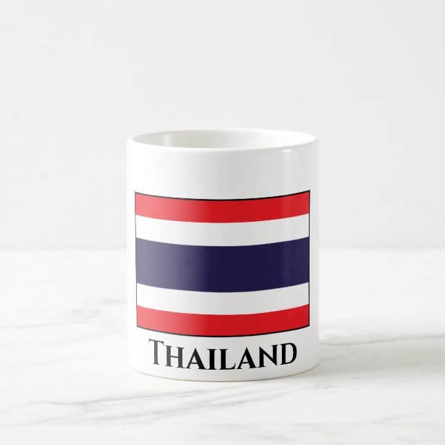 Thailändische Flagge Kaffeetasse (Mittel)