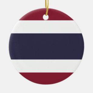 Thailändische Flagge Keramik Ornament