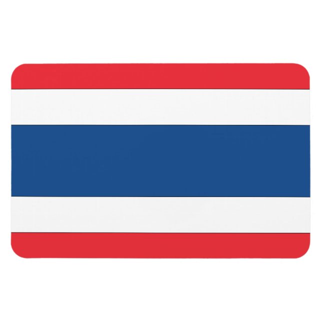 Thailändische Flagge Magnet (Horizontal)