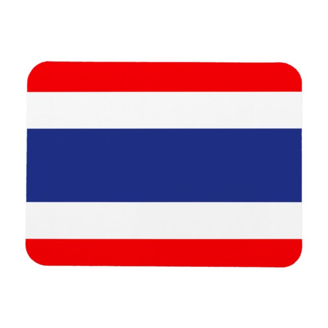 Thailändische Flagge Magnet (Horizontal)