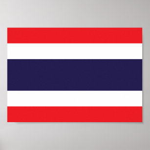 Thailändische Flagge Poster