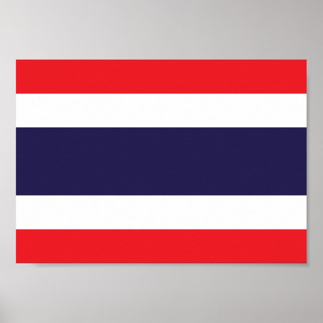 Thailändische Flagge Poster (Vorne)