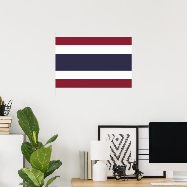 Thailändische Flagge Poster (Heimbüro)