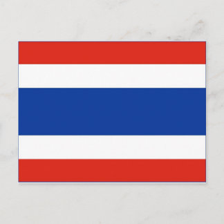 Thailändische Flagge Postkarte