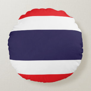 Thailändische Flagge Rundes Kissen