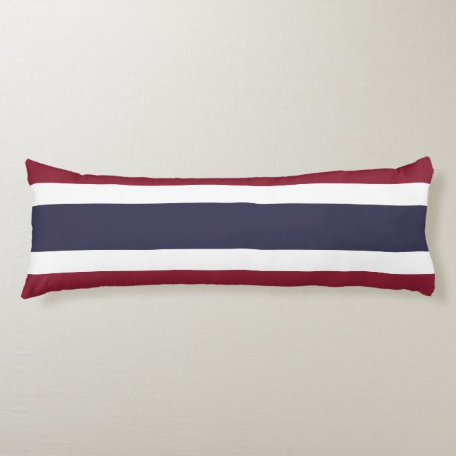 Thailändische Flagge Seitenschläferkissen (Vorderseite)