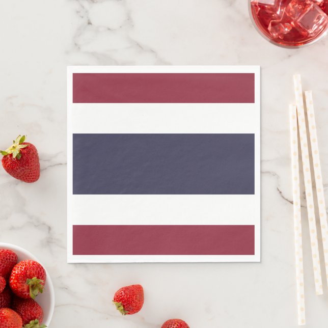 Thailändische Flagge Serviette (Beispiel)