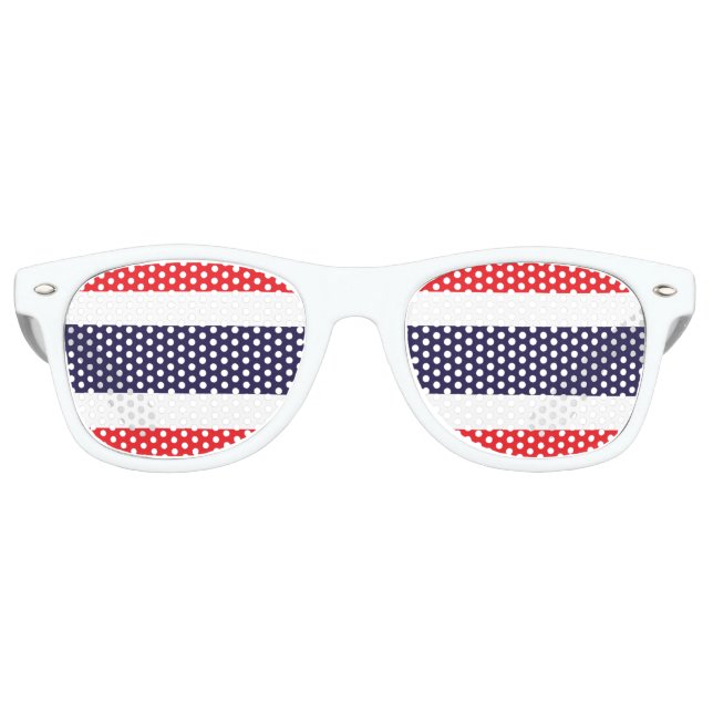 Thailändische Flagge Sonnenbrille (Vorderseite)