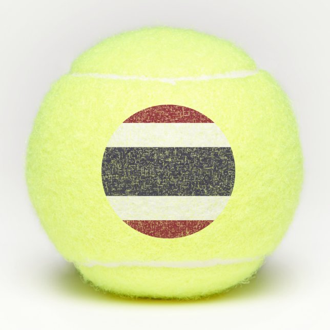 Thailändische Flagge Tennisbälle (Vorderseite)