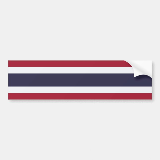 Thailändische Flagge (Thailand) Autoaufkleber (Vorne)