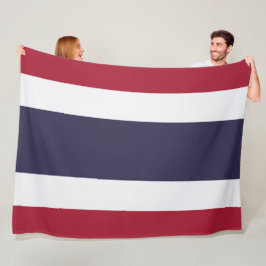 Thailändische Flagge (Thailand) Fleecedecke