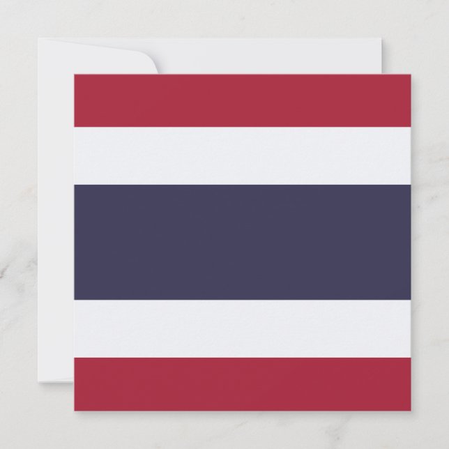 Thailändische Flagge (Thailand) Karte (Vorderseite)