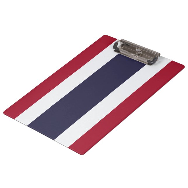 Thailändische Flagge (Thailand) Klemmbrett (Schrägansicht)