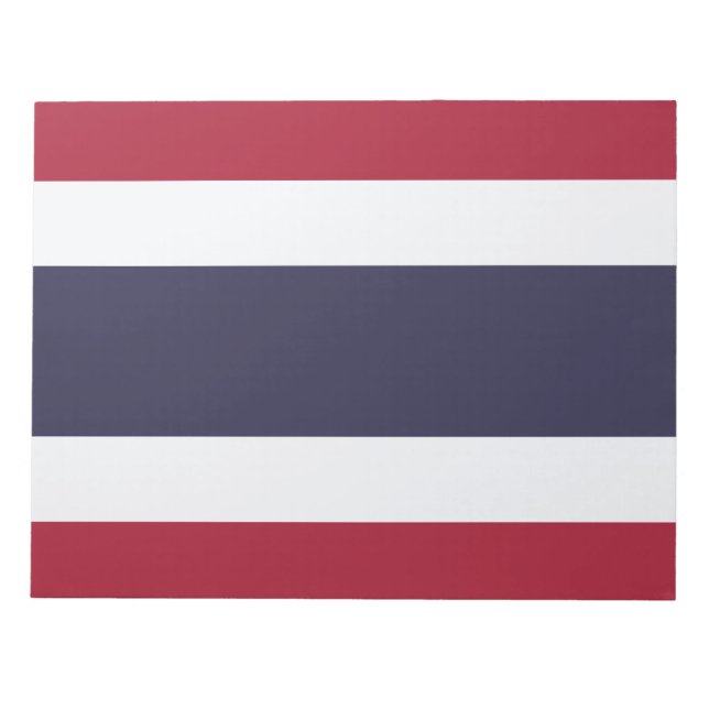 Thailändische Flagge (Thailand) Notizblock (Vorderseite)