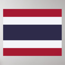 Thailändische Flagge (Thailand) Poster