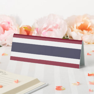 Thailändische Flagge Tischaufsteller